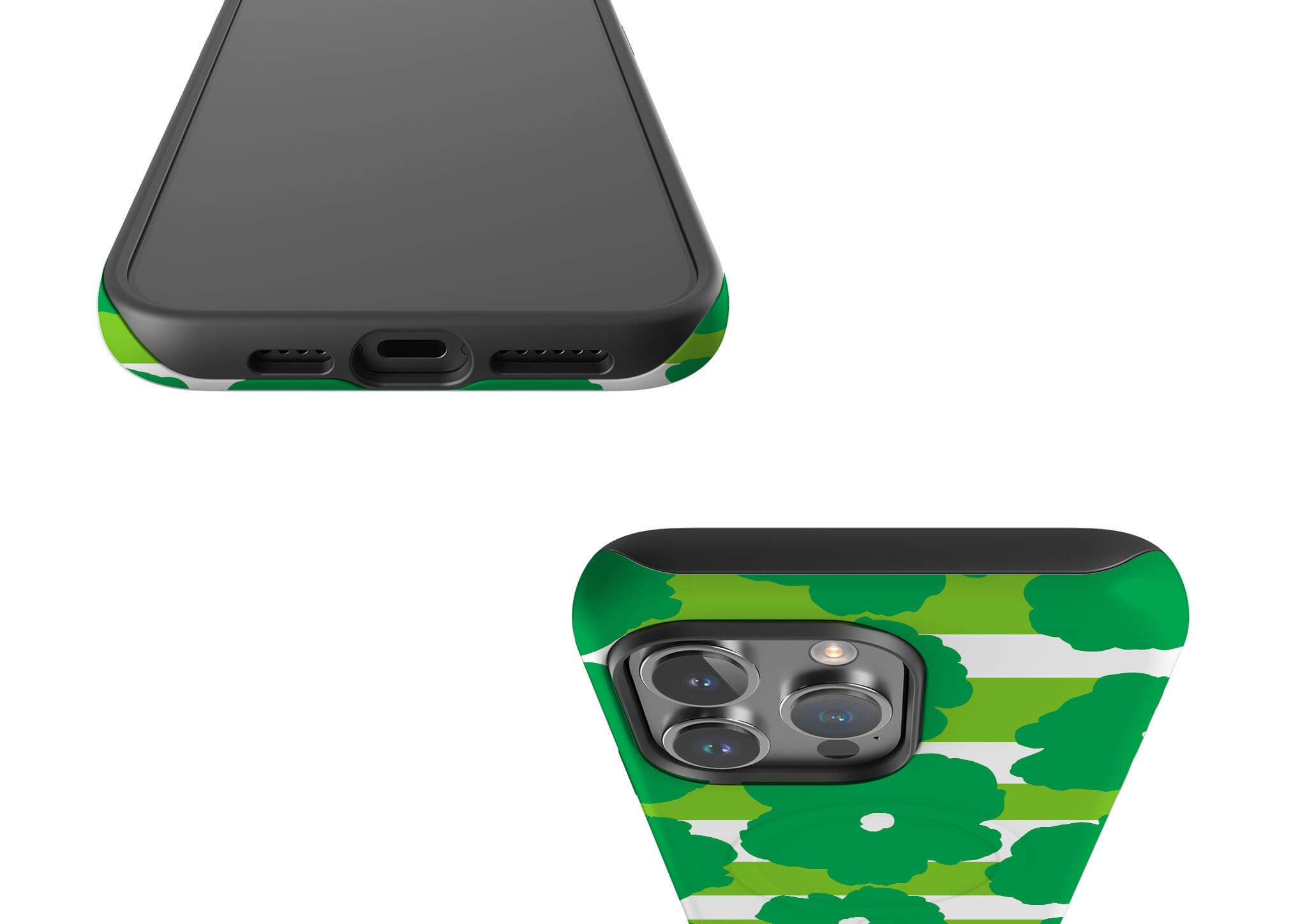 Bold Floral Green — Magsafe Tough Case for iPhone — Finnaij