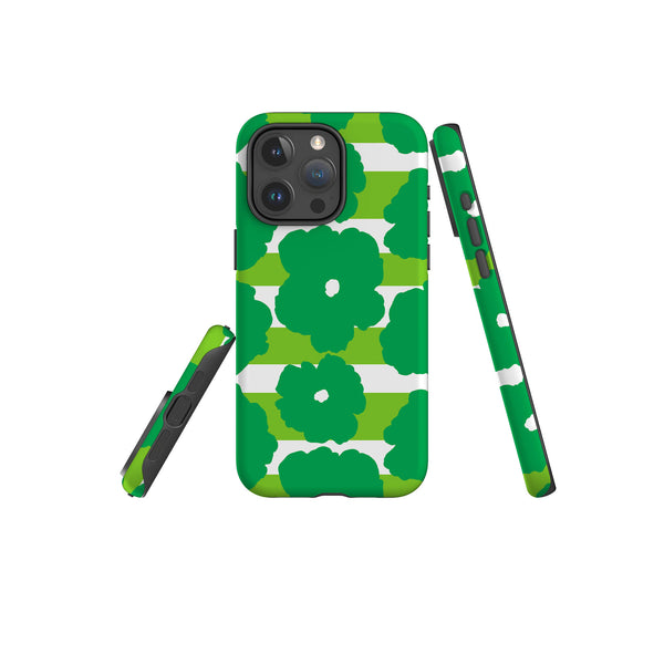 Bold Floral Green - iPhone Tough Case