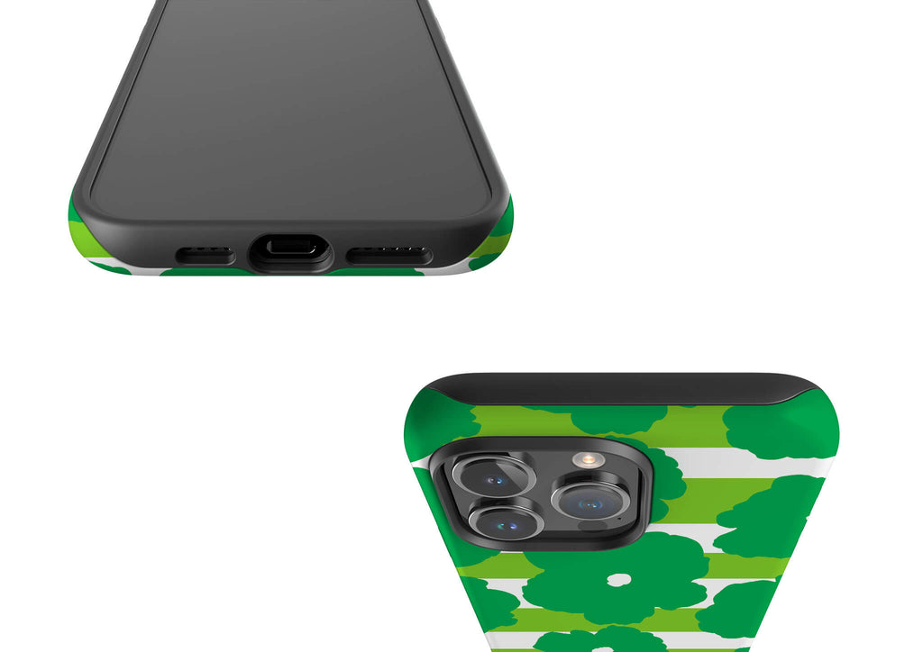 Bold Floral Green Tough Case for iPhone — Finnaij