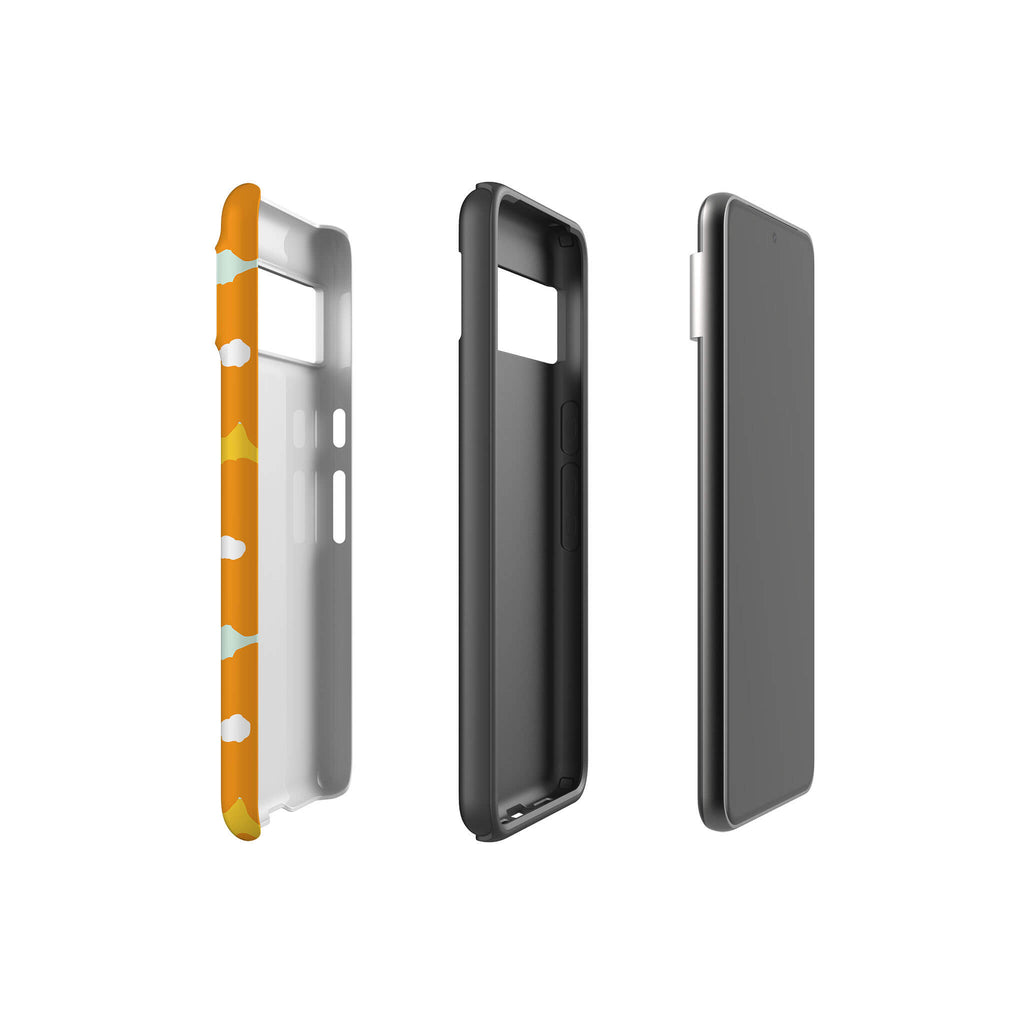 Bold Floral Orange Tough Case for Google Pixel — Finnaij