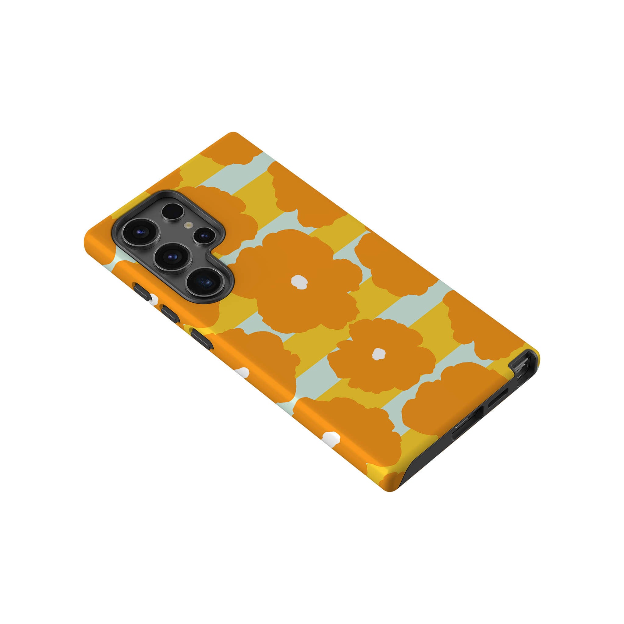 Bold Floral Orange Tough Case for Samsung Galaxy — Finnaij