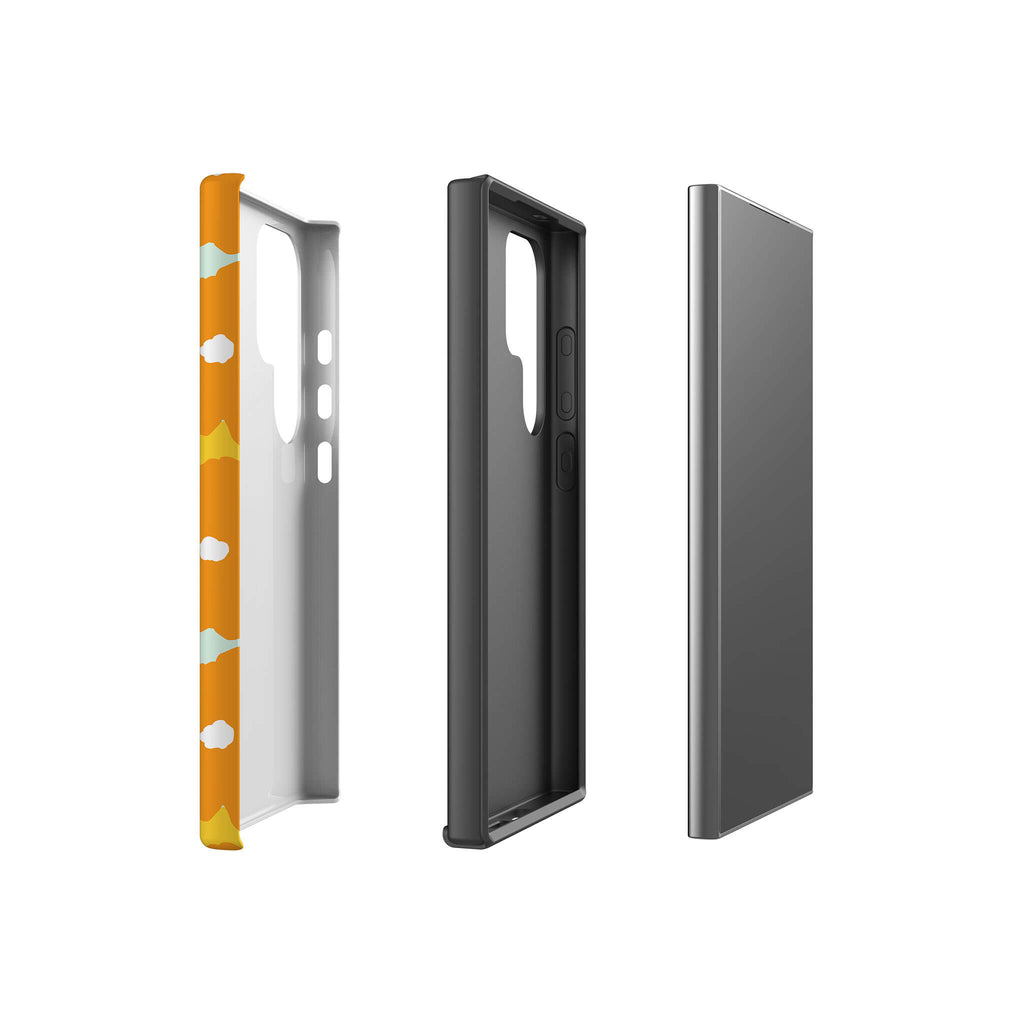 Bold Floral Orange Tough Case for Samsung Galaxy — Finnaij