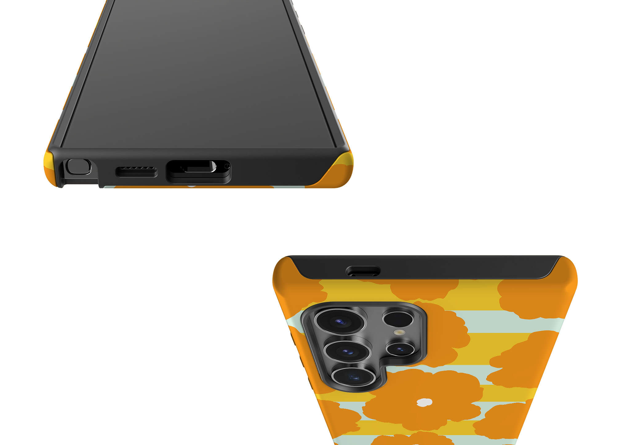 Bold Floral Orange Tough Case for Samsung Galaxy — Finnaij