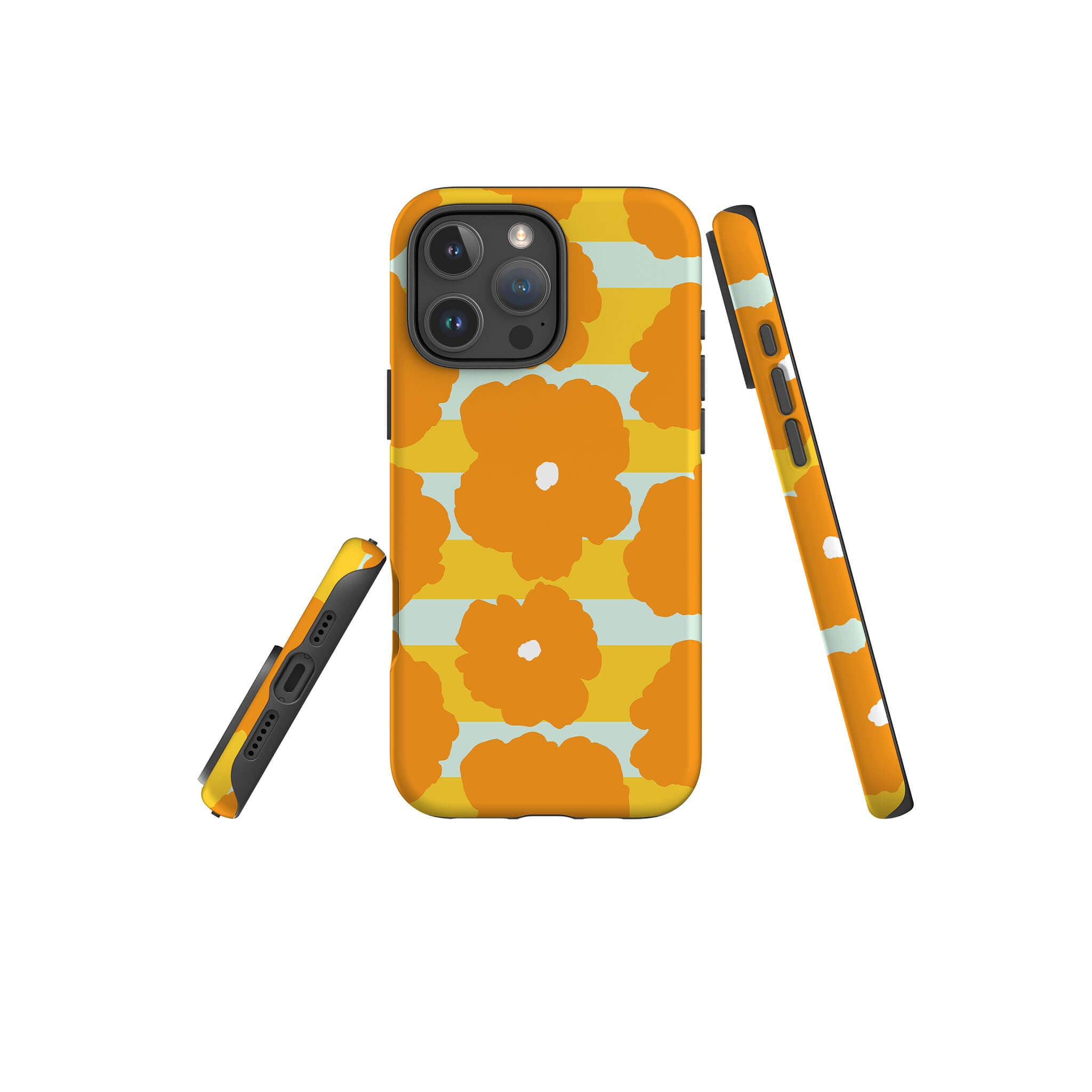 Bold Floral Orange Tough Case for iPhone — Finnaij