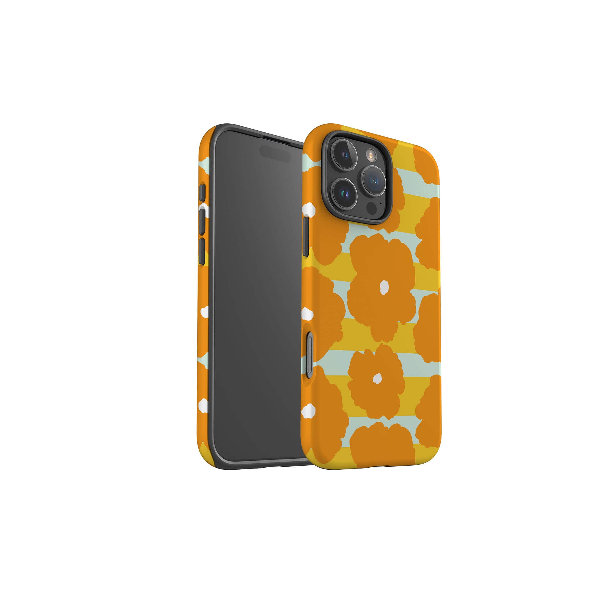 Bold Floral Orange Tough Case for iPhone — Finnaij