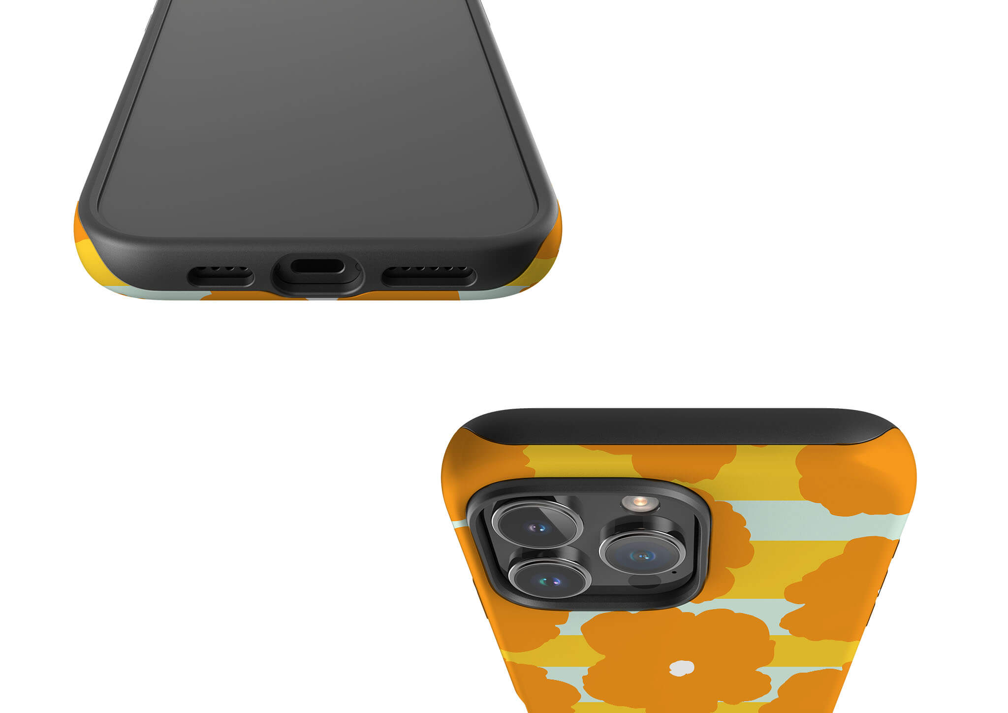 Bold Floral Orange Tough Case for iPhone — Finnaij