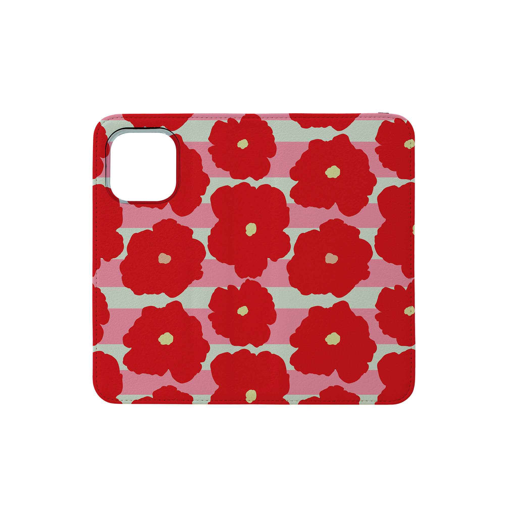 Bold Floral — Folio Wallet Case for iPhone — Finnaij