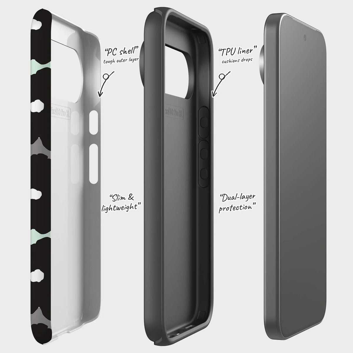 Bold Floral Black — Tough Case for Google — Finnaij
