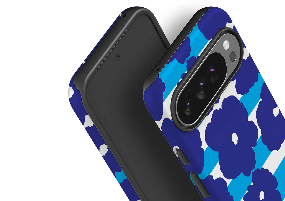 Bold Floral Blue — Tough Case for Google — Finnaij