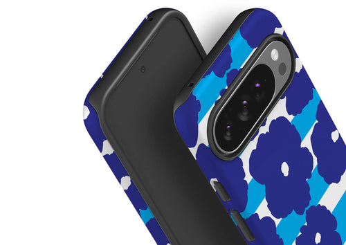 Bold Floral Blue — Tough Case for Google — Finnaij