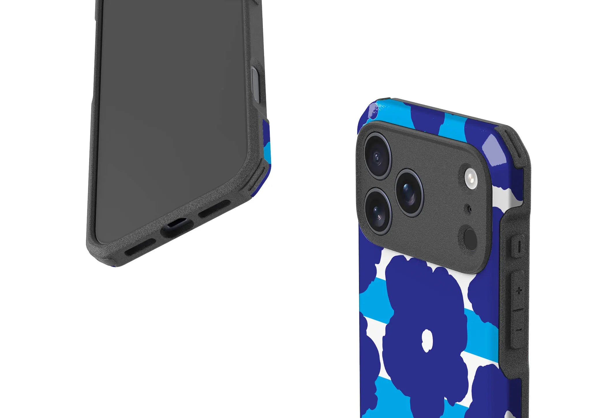 Bold Floral Blue — Impact Armour MagSafe Case for iPhone — Finnaij