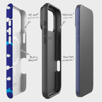 Bold Floral Blue — Magsafe Tough Case for iPhone — Finnaij
