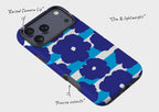 Bold Floral Blue — Tough Case for iPhone — Finnaij
