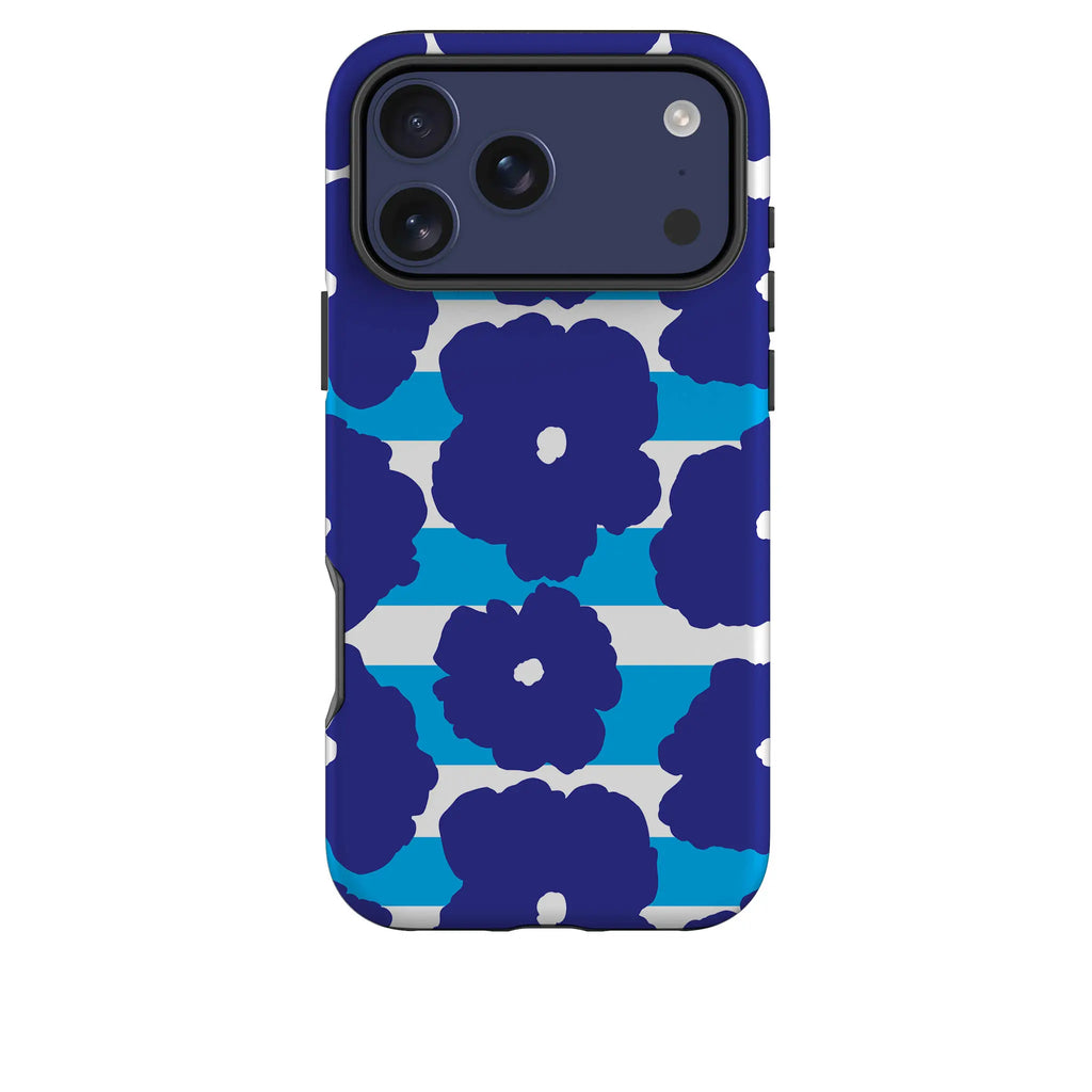 Bold Floral Blue — Tough Case for iPhone — Finnaij