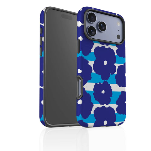 Bold Floral Blue — Tough Case for iPhone — Finnaij