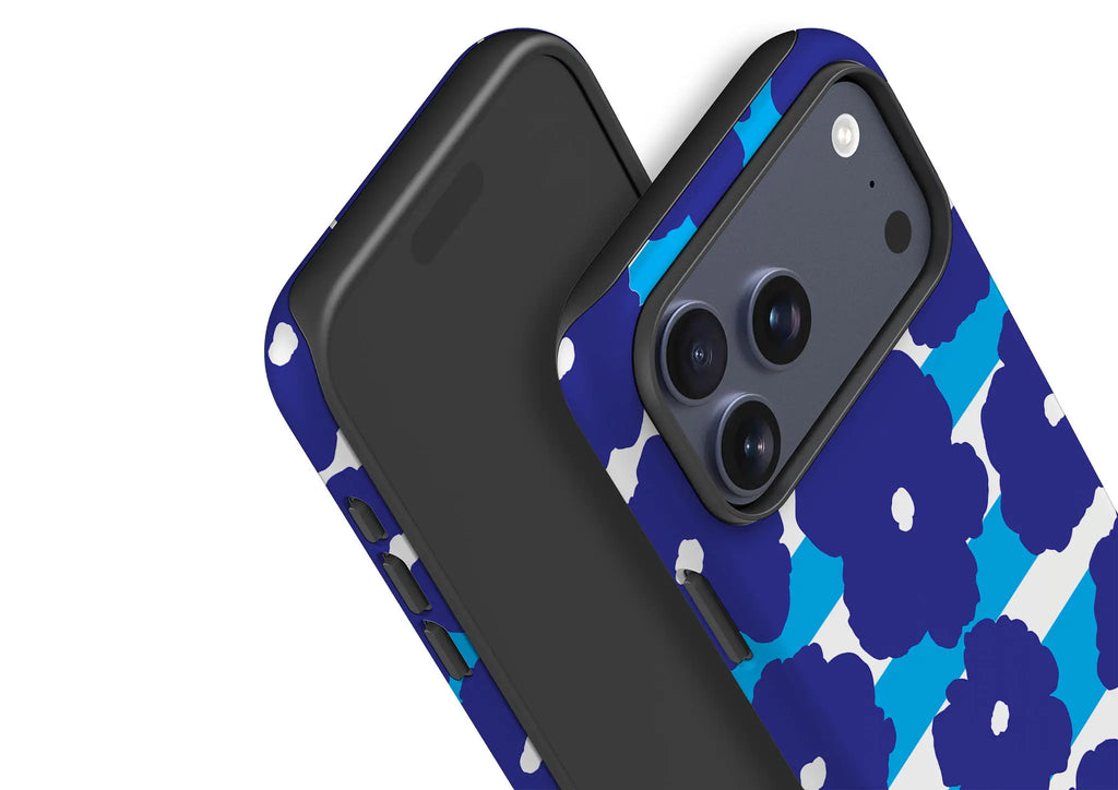 Bold Floral Blue — Tough Case for iPhone — Finnaij