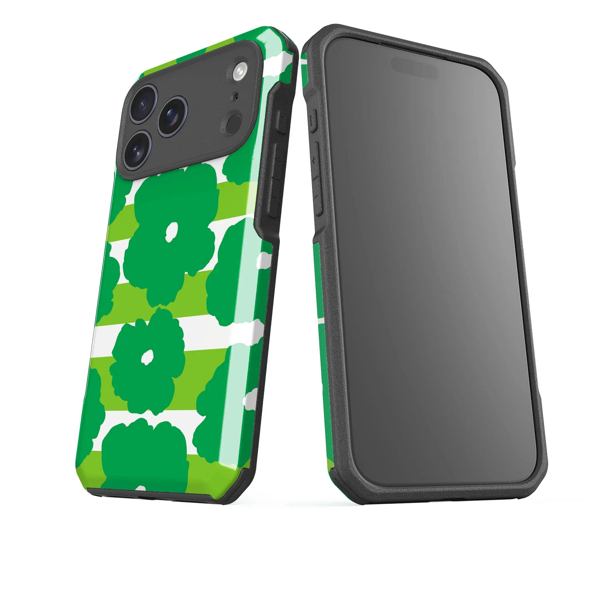 Bold Floral Green — Impact Armour MagSafe Case for iPhone — Finnaij