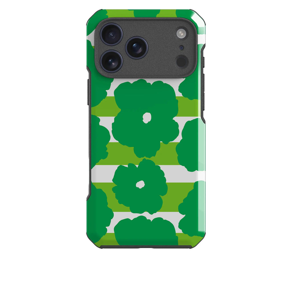 Bold Floral Green — Impact Armour MagSafe Case for iPhone — Finnaij