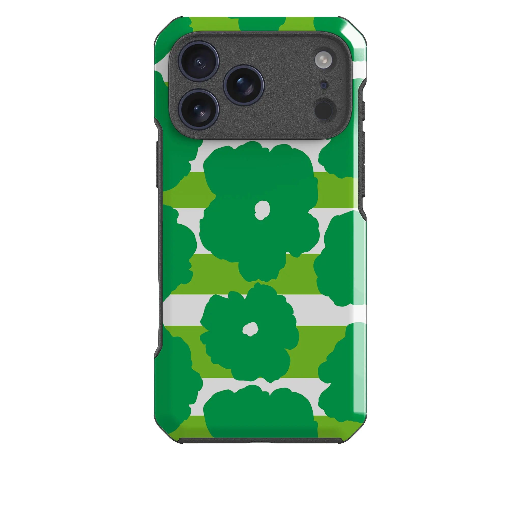 Bold Floral Green — Impact Armour MagSafe Case for iPhone — Finnaij