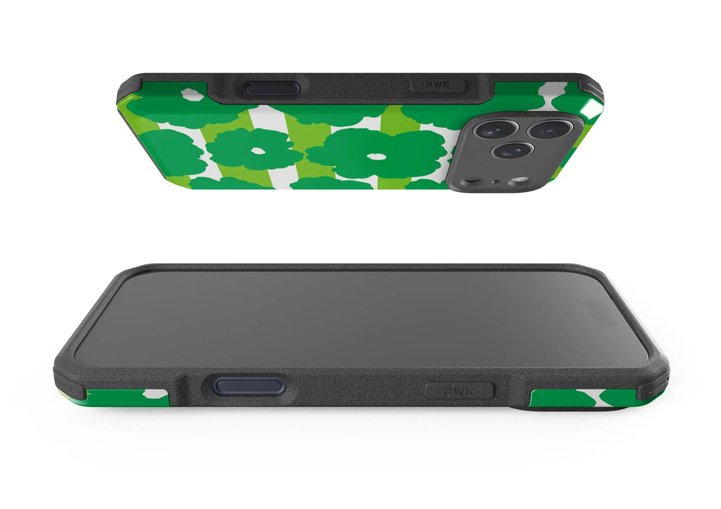 Bold Floral Green — Impact Armour MagSafe Case for iPhone — Finnaij