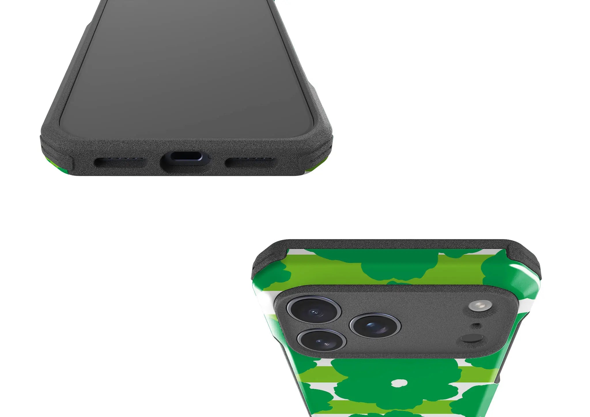 Bold Floral Green — Impact Armour MagSafe Case for iPhone — Finnaij