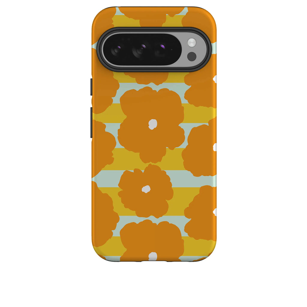 Bold Floral Orange — Tough Case for Google — Finnaij