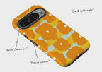 Bold Floral Orange — Tough Case for Google — Finnaij