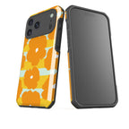 Bold Floral Orange — Impact Armour MagSafe Case for iPhone — Finnaij