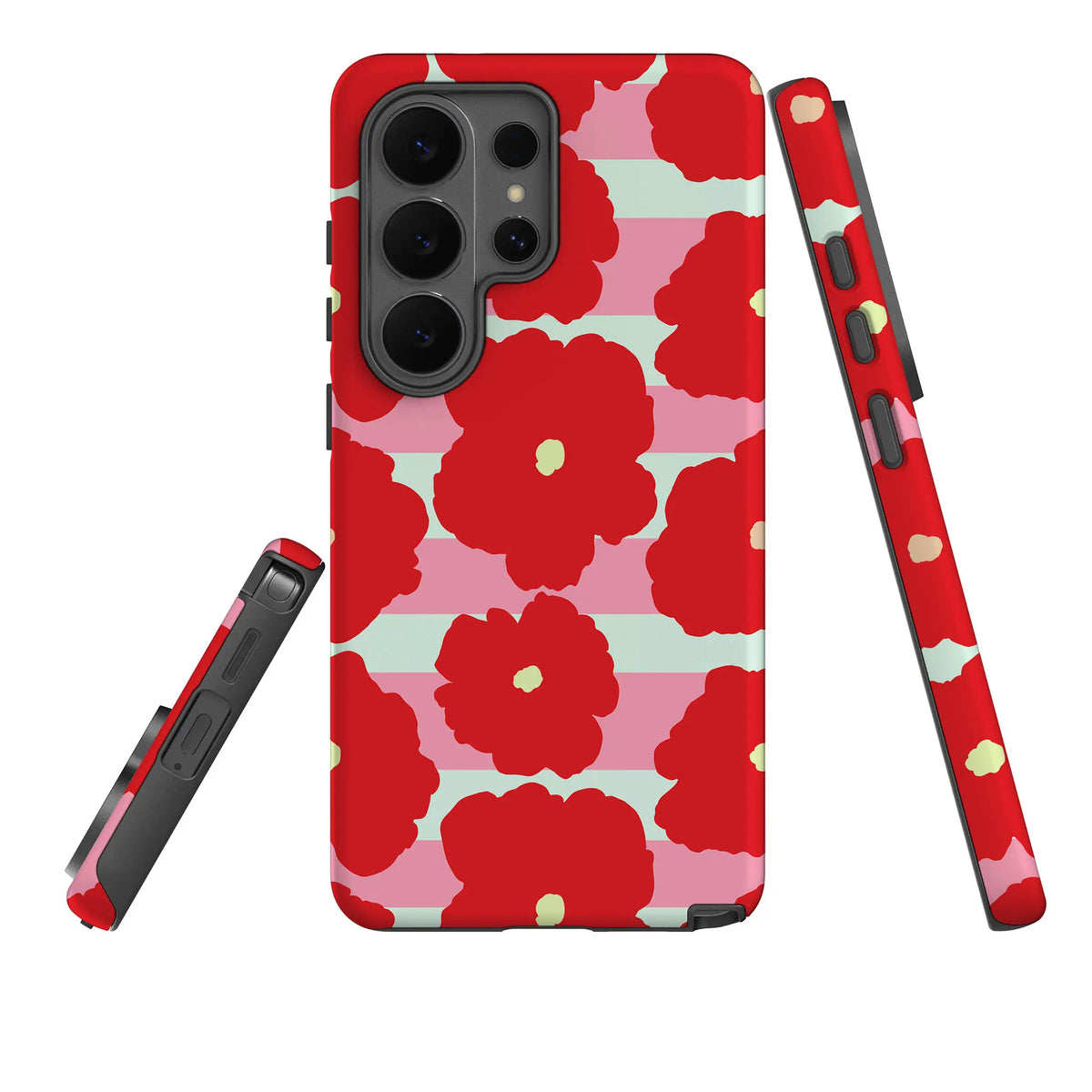 Bold Floral — Tough Case for Samsung — Three Quarter — Finnaij
