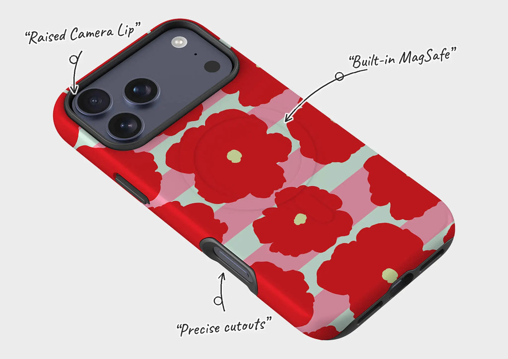 Bold Floral — Magsafe Tough Case for iPhone — Finnaij