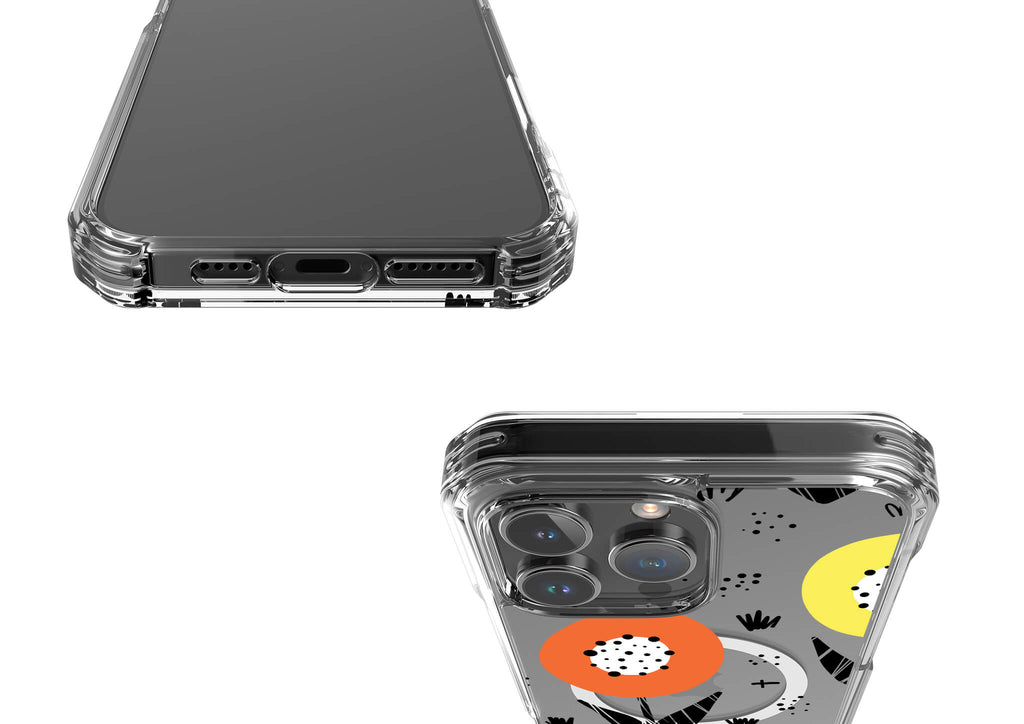 Botanical Doodle MagSafe Clear Impact Case for iPhone — Finnaij
