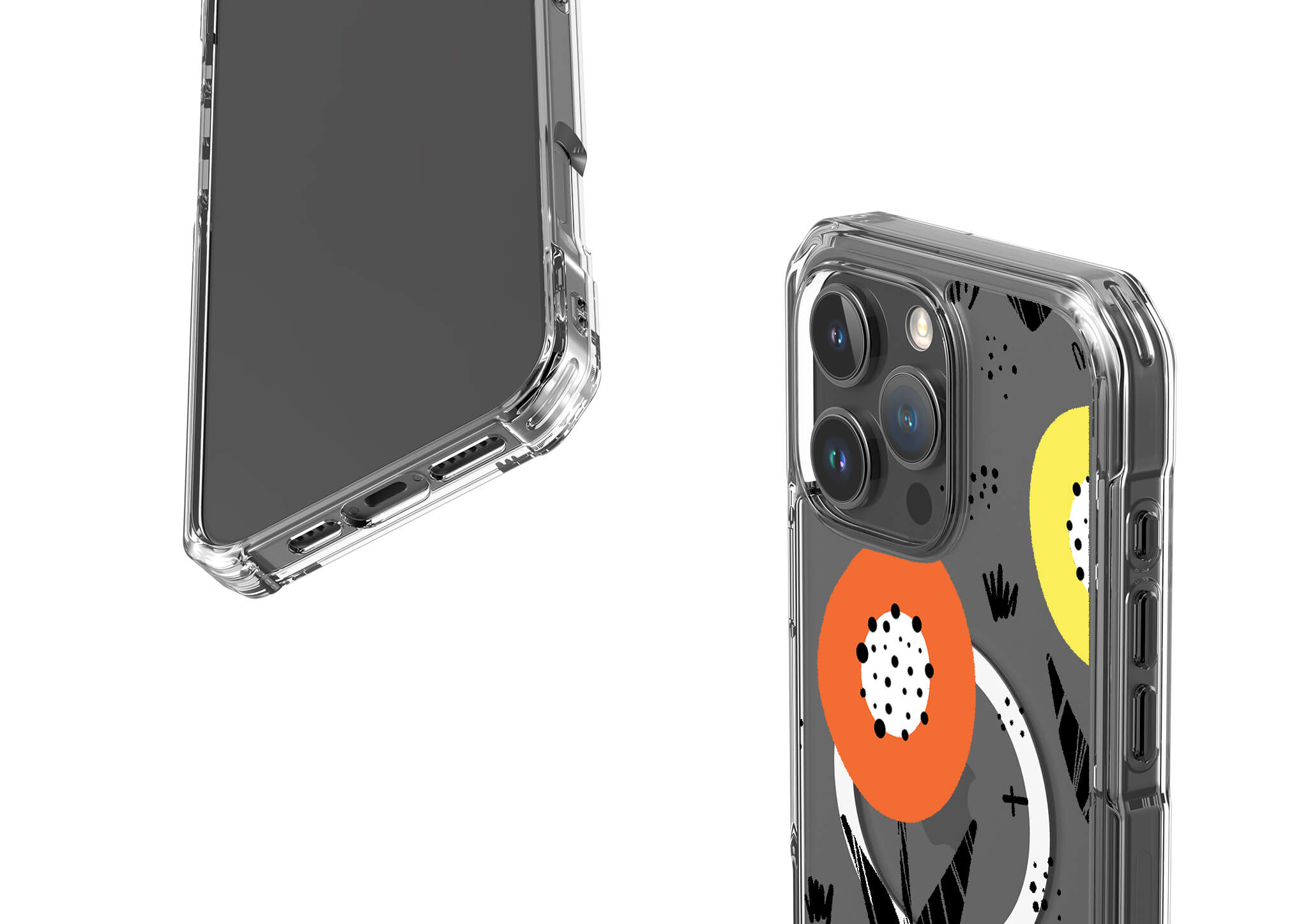 Botanical Doodle MagSafe Clear Impact Case for iPhone — Finnaij