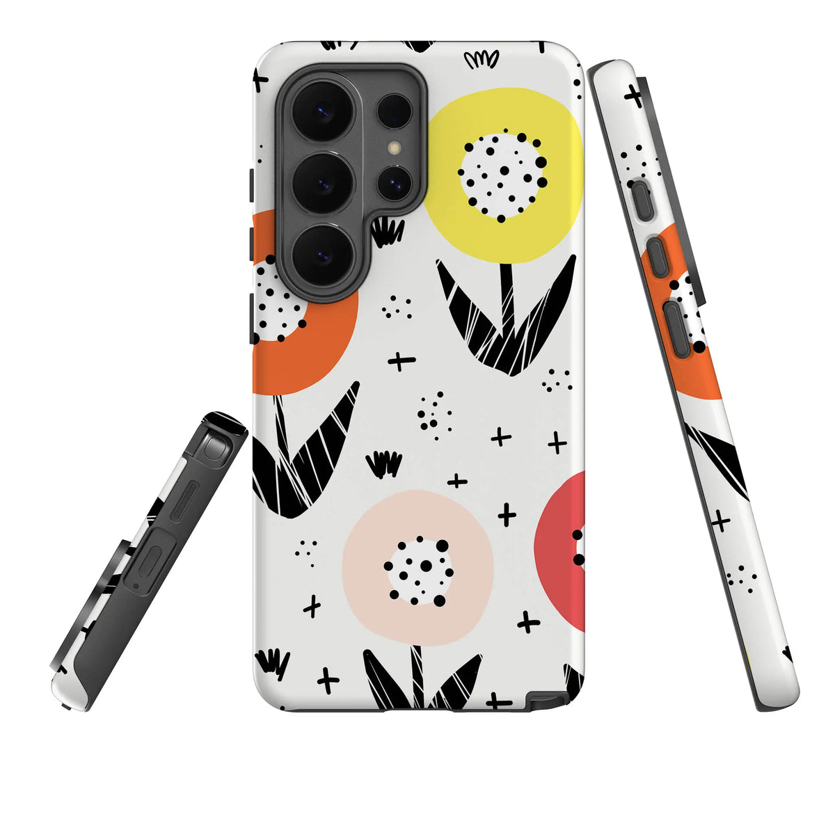 Botanical Doodle — Tough Case for Samsung — Three Quarter — Finnaij