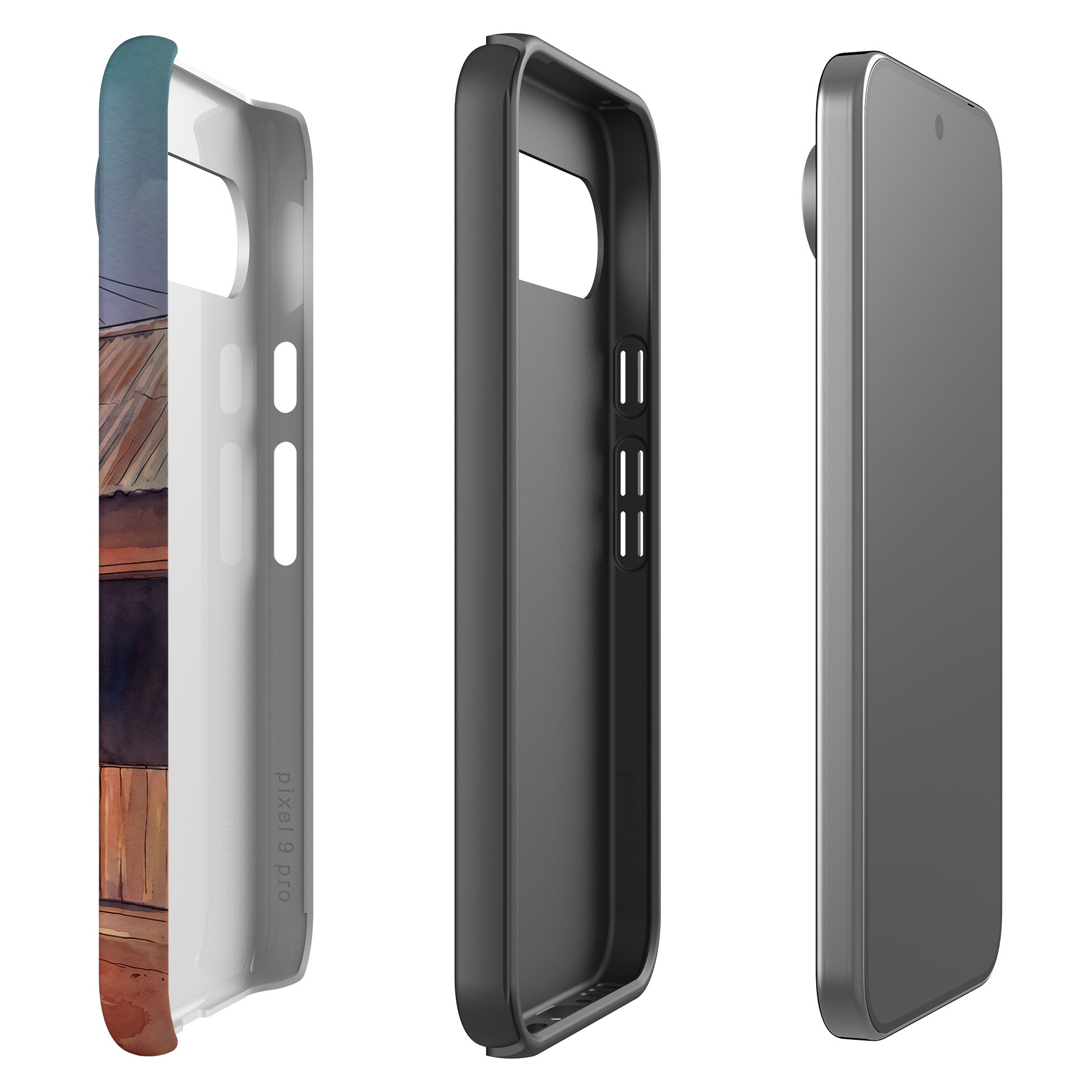 City Edge Quiet Street by Tobi Akinyemi — Tough Case for Google Pixel — Finnaij