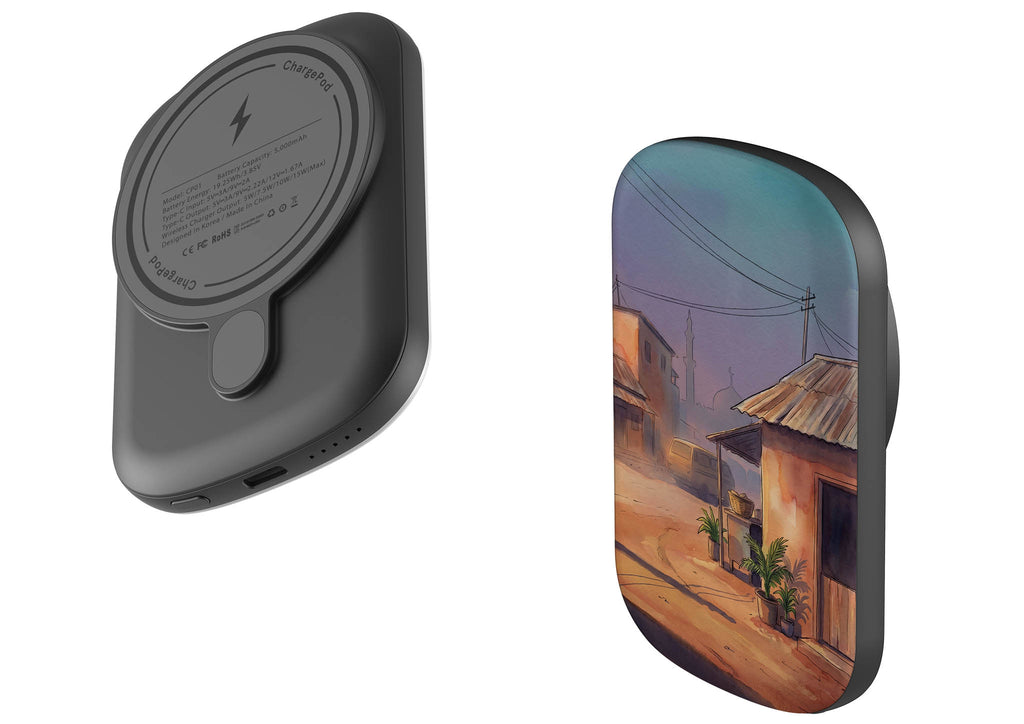City Edge Quiet Street by Tobi Akinyemi — MagSafe CHARGEPOD — Finnaij