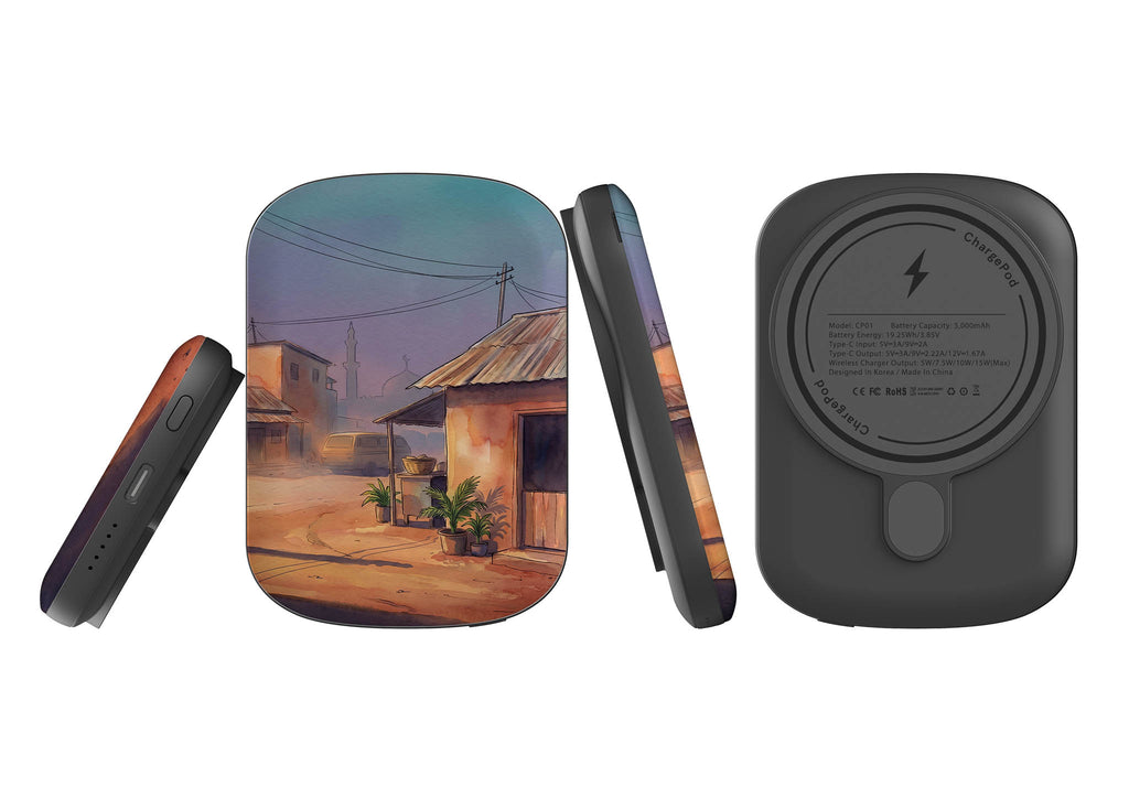 City Edge Quiet Street by Tobi Akinyemi — MagSafe CHARGEPOD — Finnaij