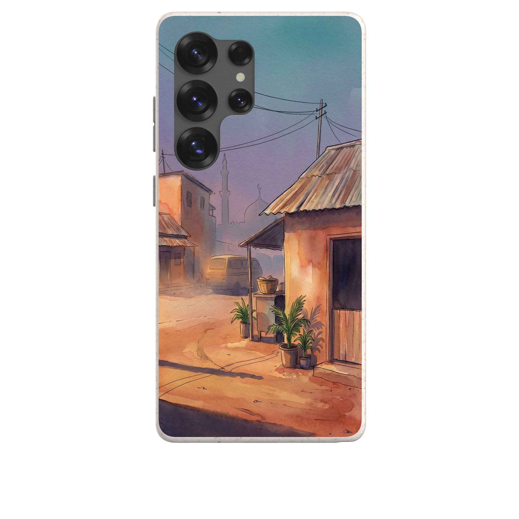 City Edge Quiet Street by Tobi Akinyemi — Galaxy Bio-degradable Case for Samsung Galaxy — Finnaij