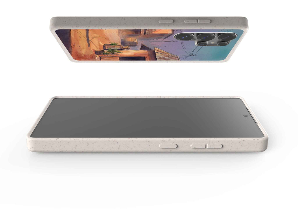 City Edge Quiet Street by Tobi Akinyemi — Galaxy Bio-degradable Case for Samsung Galaxy — Finnaij