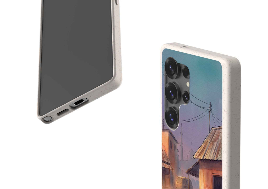 City Edge Quiet Street by Tobi Akinyemi — Galaxy Bio-degradable Case for Samsung Galaxy — Finnaij