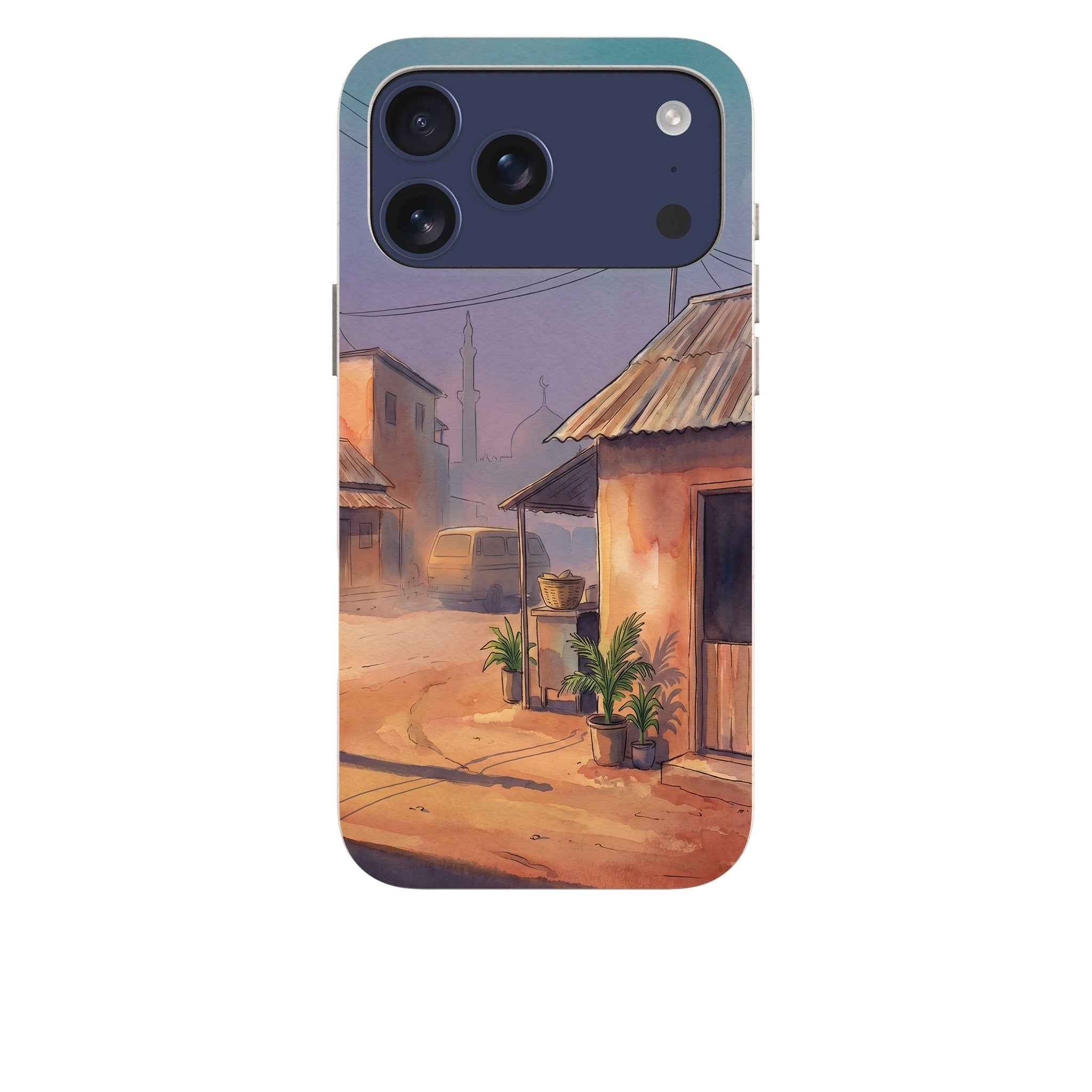 City Edge Quiet Street by Tobi Akinyemi — iPhone Bio-degradable Case — Finnaij