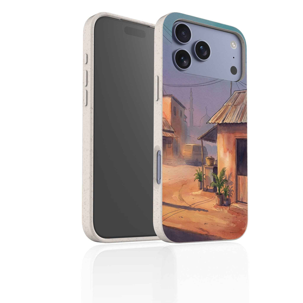 City Edge Quiet Street by Tobi Akinyemi — iPhone Bio-degradable Case — Finnaij