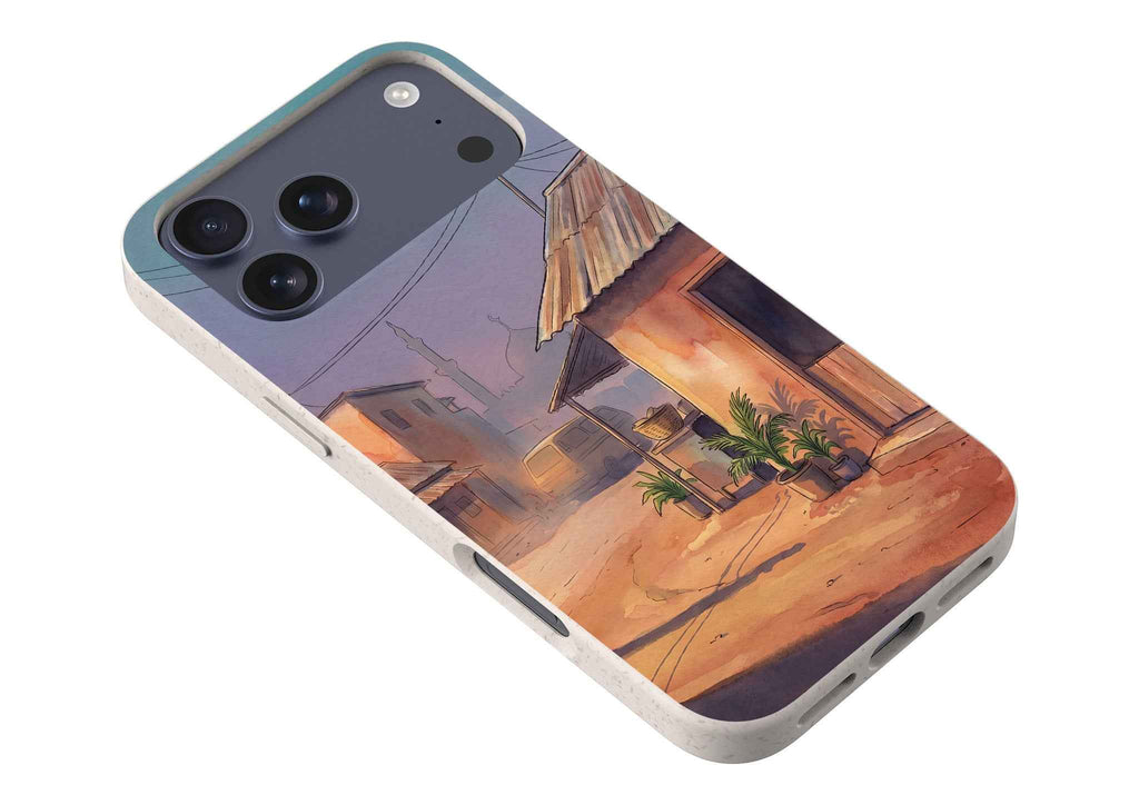 City Edge Quiet Street by Tobi Akinyemi — iPhone Bio-degradable Case — Finnaij