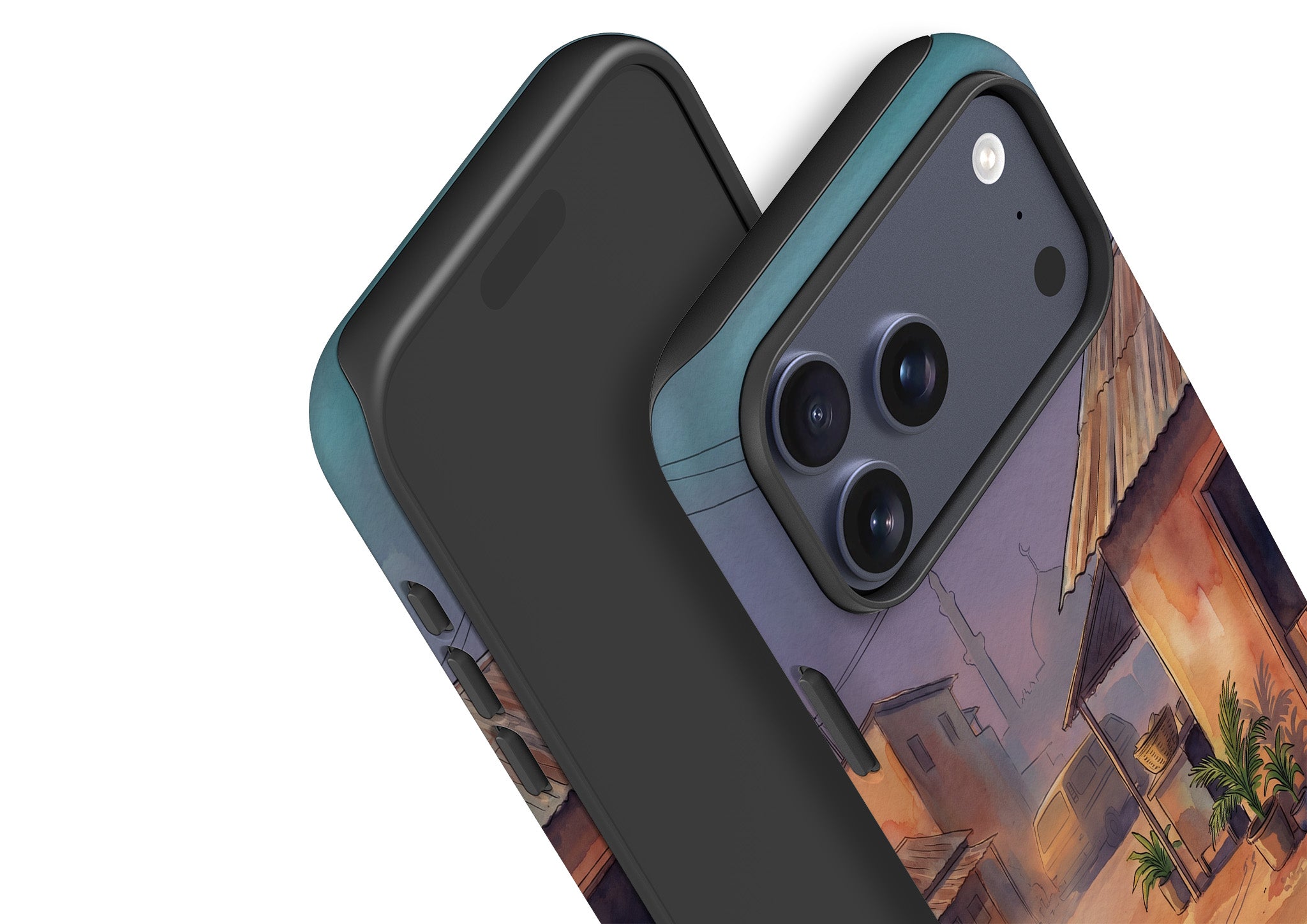 City Edge Quiet Street by Tobi Akinyemi — Tough Case for iPhone — Finnaij