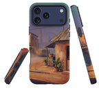 City Edge Quiet Street by Tobi Akinyemi — MagSafe Tough Case for iPhone — Three Quarter — Finnaij