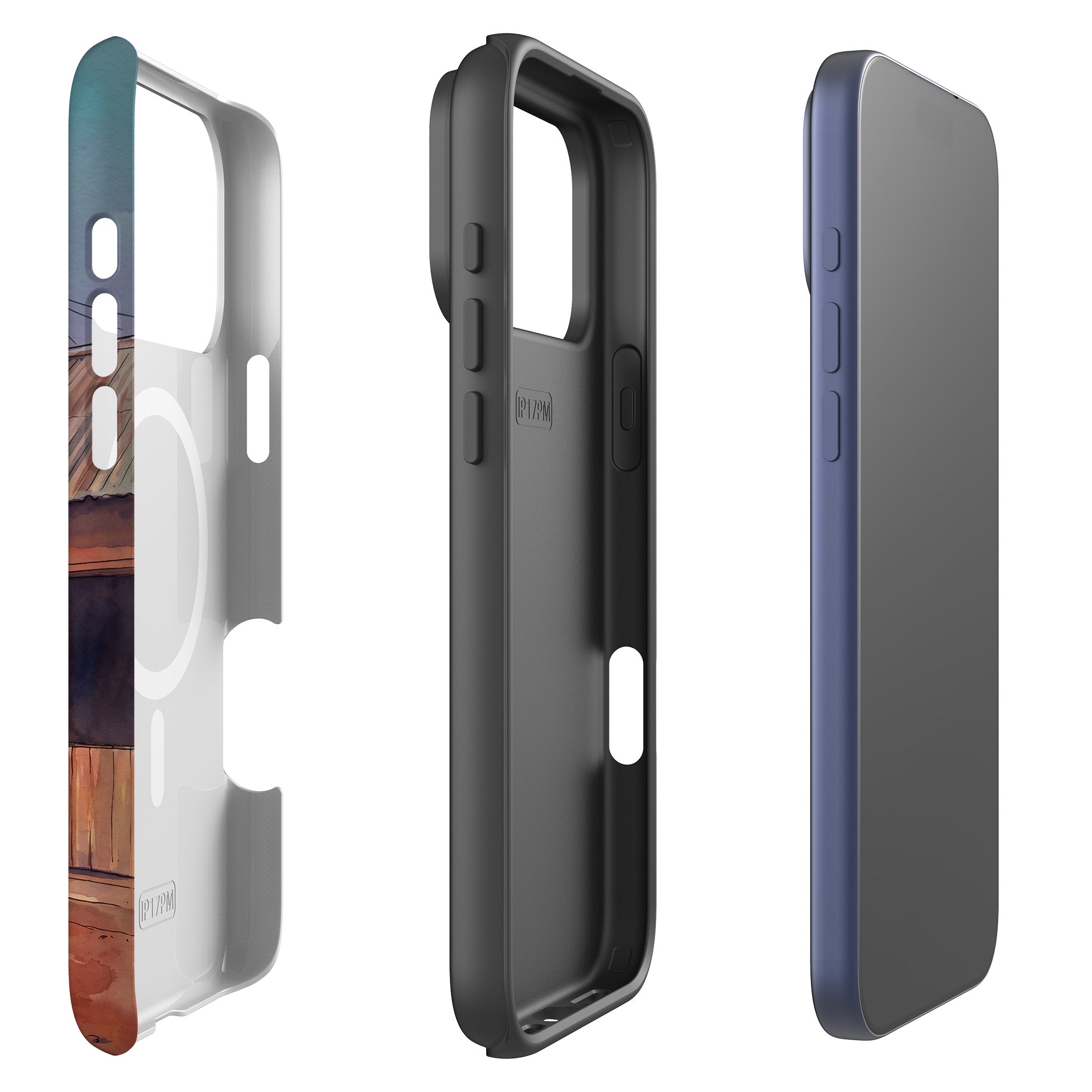 City Edge Quiet Street by Tobi Akinyemi — MagSafe Tough Case for iPhone — Finnaij