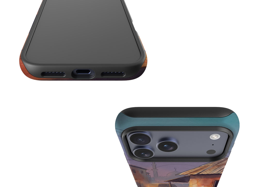 City Edge Quiet Street by Tobi Akinyemi — MagSafe Tough Case for iPhone — Finnaij