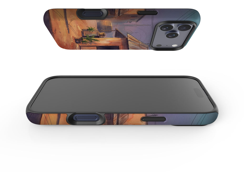 City Edge Quiet Street by Tobi Akinyemi — MagSafe Tough Case for iPhone — Finnaij