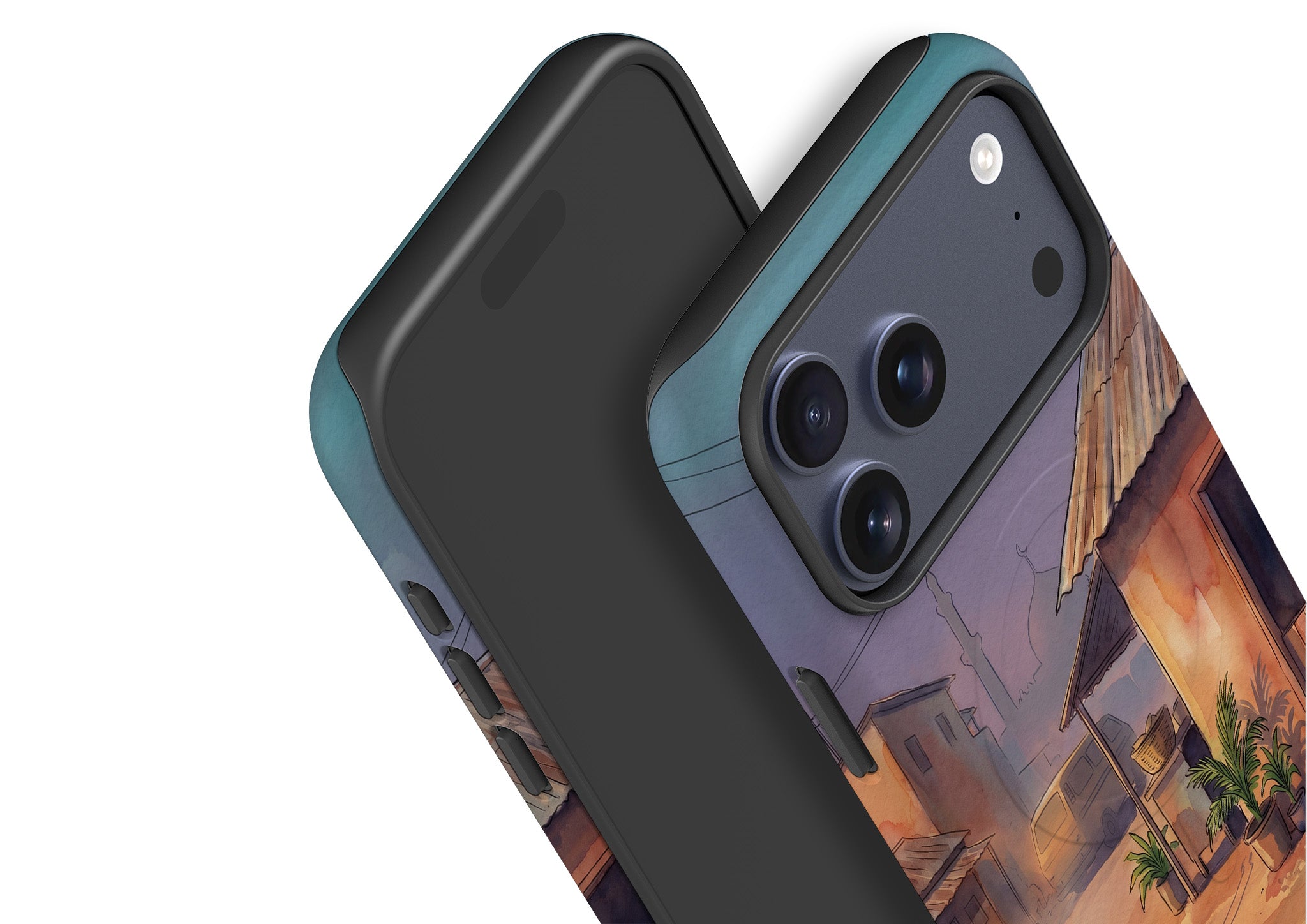 City Edge Quiet Street by Tobi Akinyemi — MagSafe Tough Case for iPhone — Finnaij