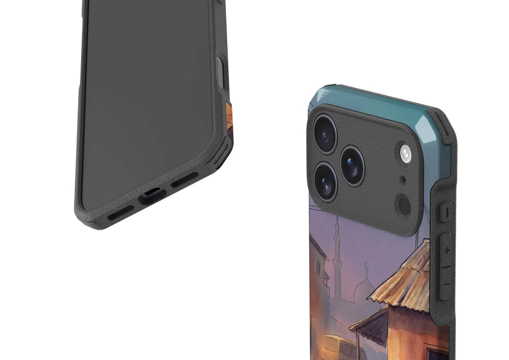 City Edge Quiet Street by Tobi Akinyemi — Impact Armour MagSafe Case for iPhone — Finnaij