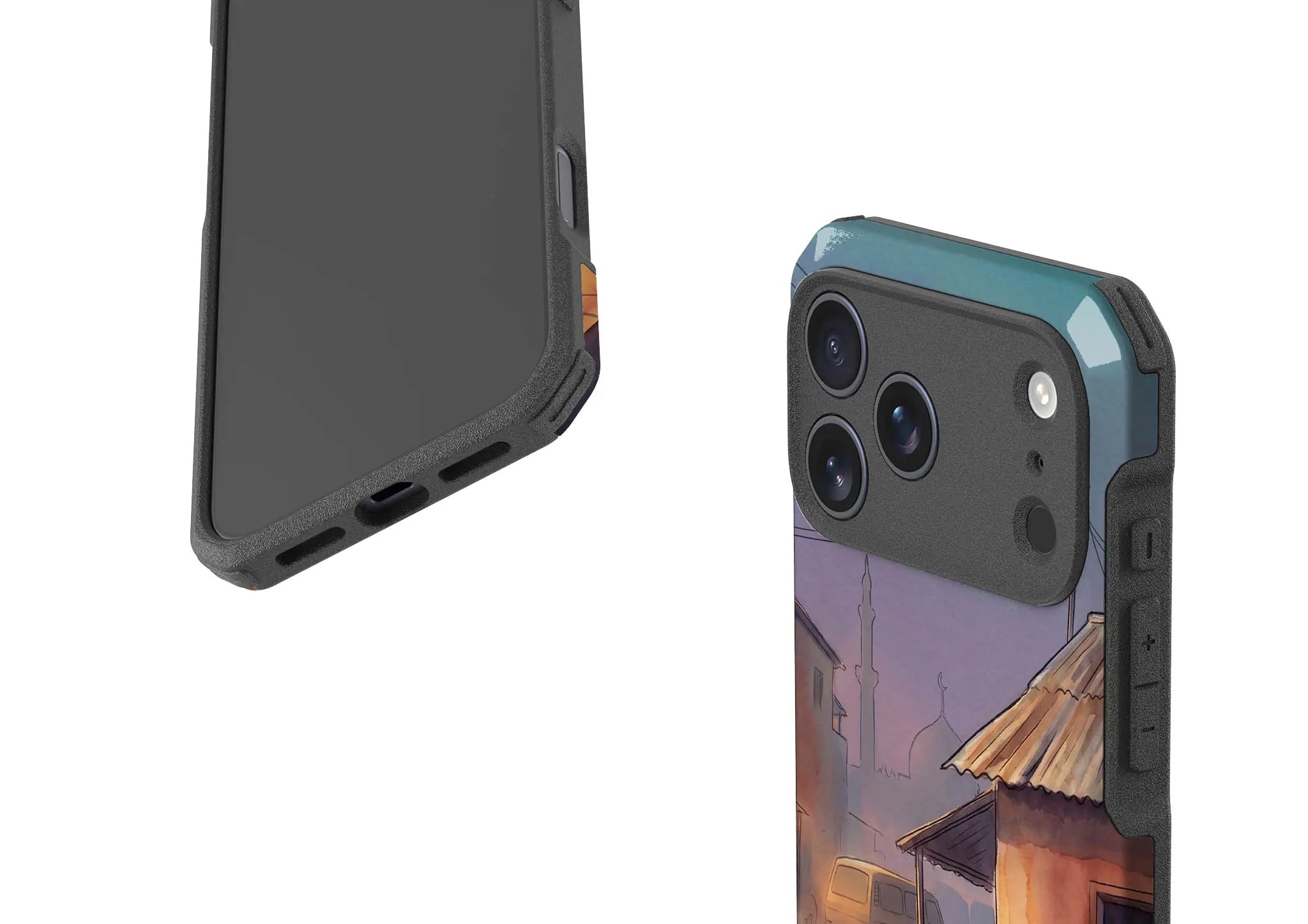 City Edge Quiet Street by Tobi Akinyemi — Impact Armour MagSafe Case for iPhone — Finnaij